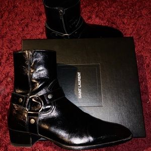 Saint Laurent Wyatt Harness Boots